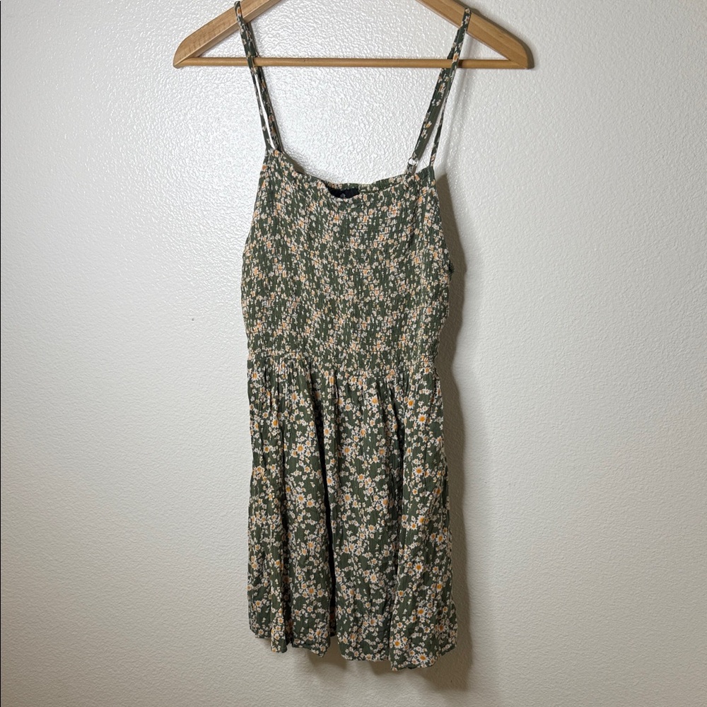 Angie Green and Orange Textured Dress